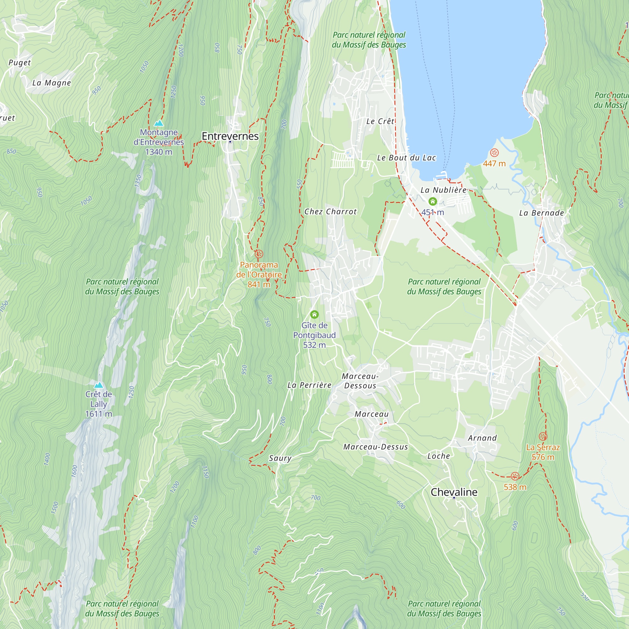 Gîte de Pontgibaud map