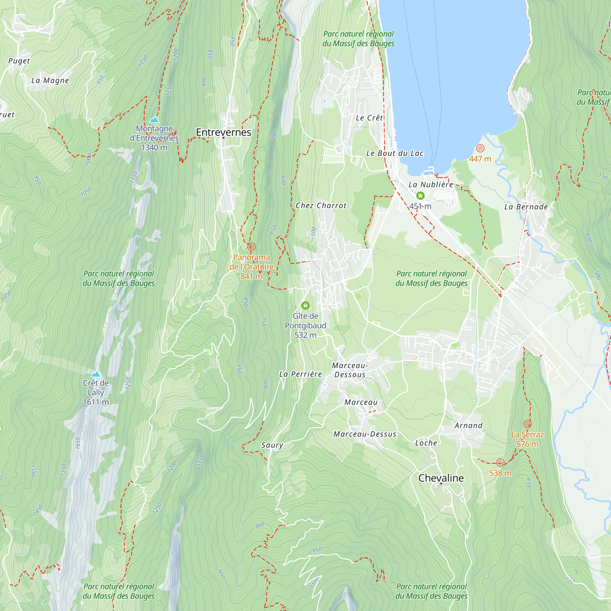 Gîte de Pontgibaud map