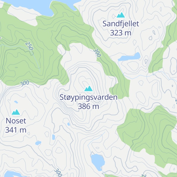 Map of Støypingsvarden