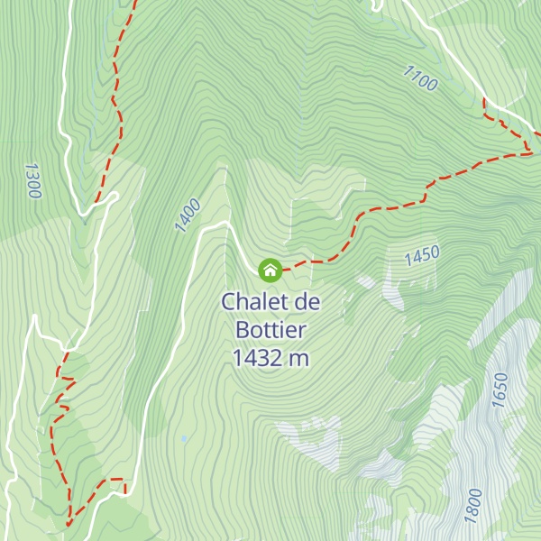 Map of Chalet de Bottier