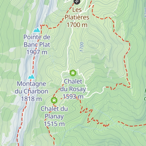 Map of Chalet du Rosay