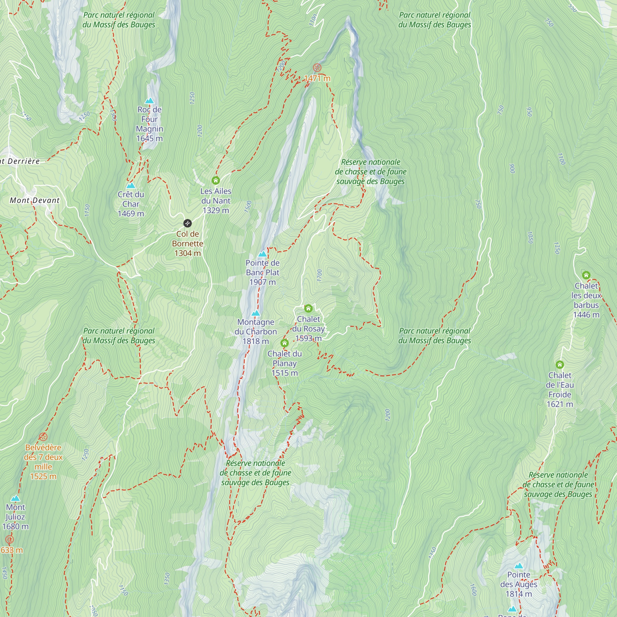 Chalet du Rosay map