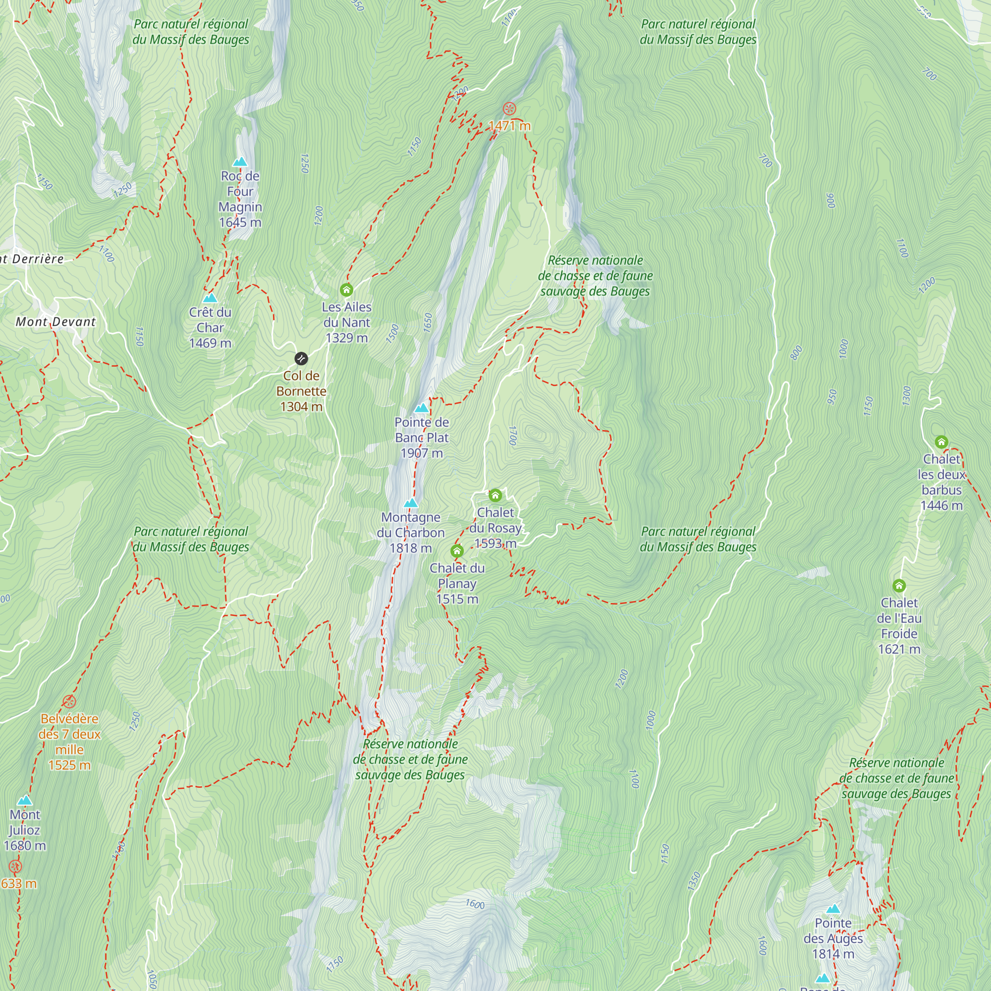 Chalet du Rosay map