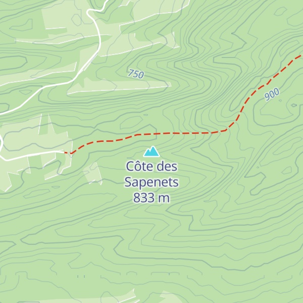Map of Côte des Sapenets