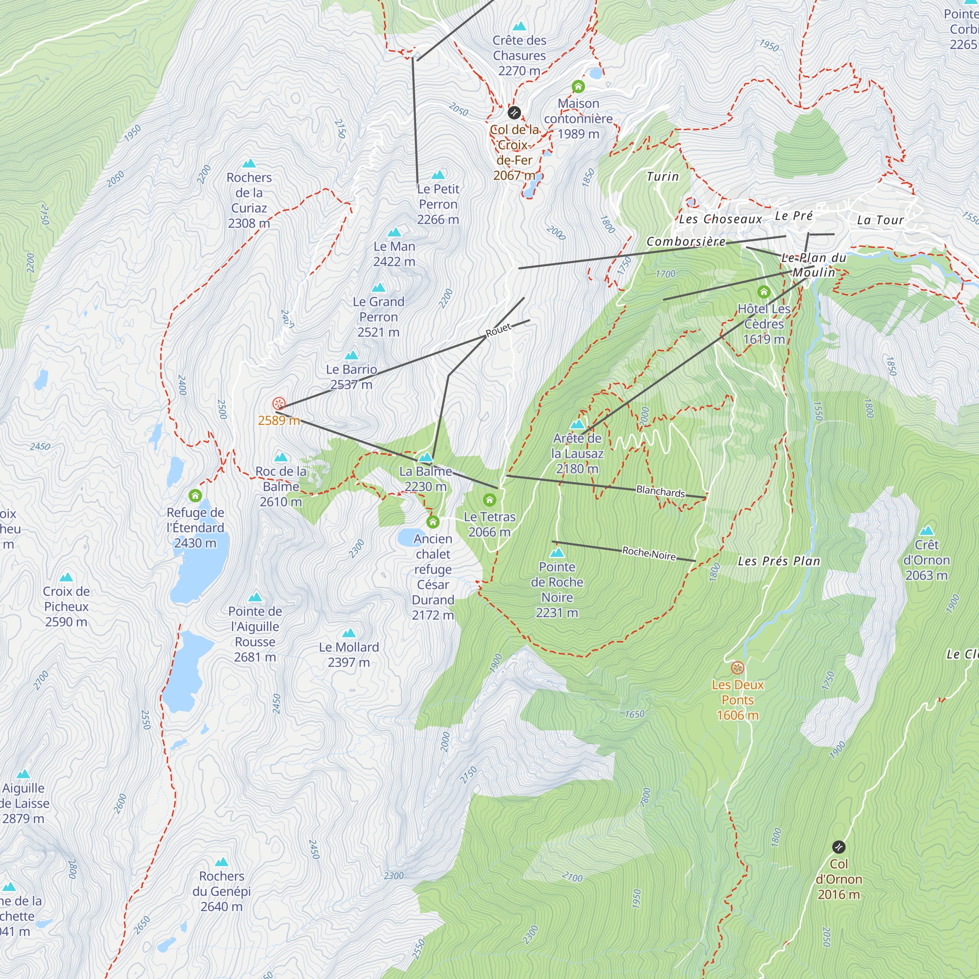 Le Saint-S'O map