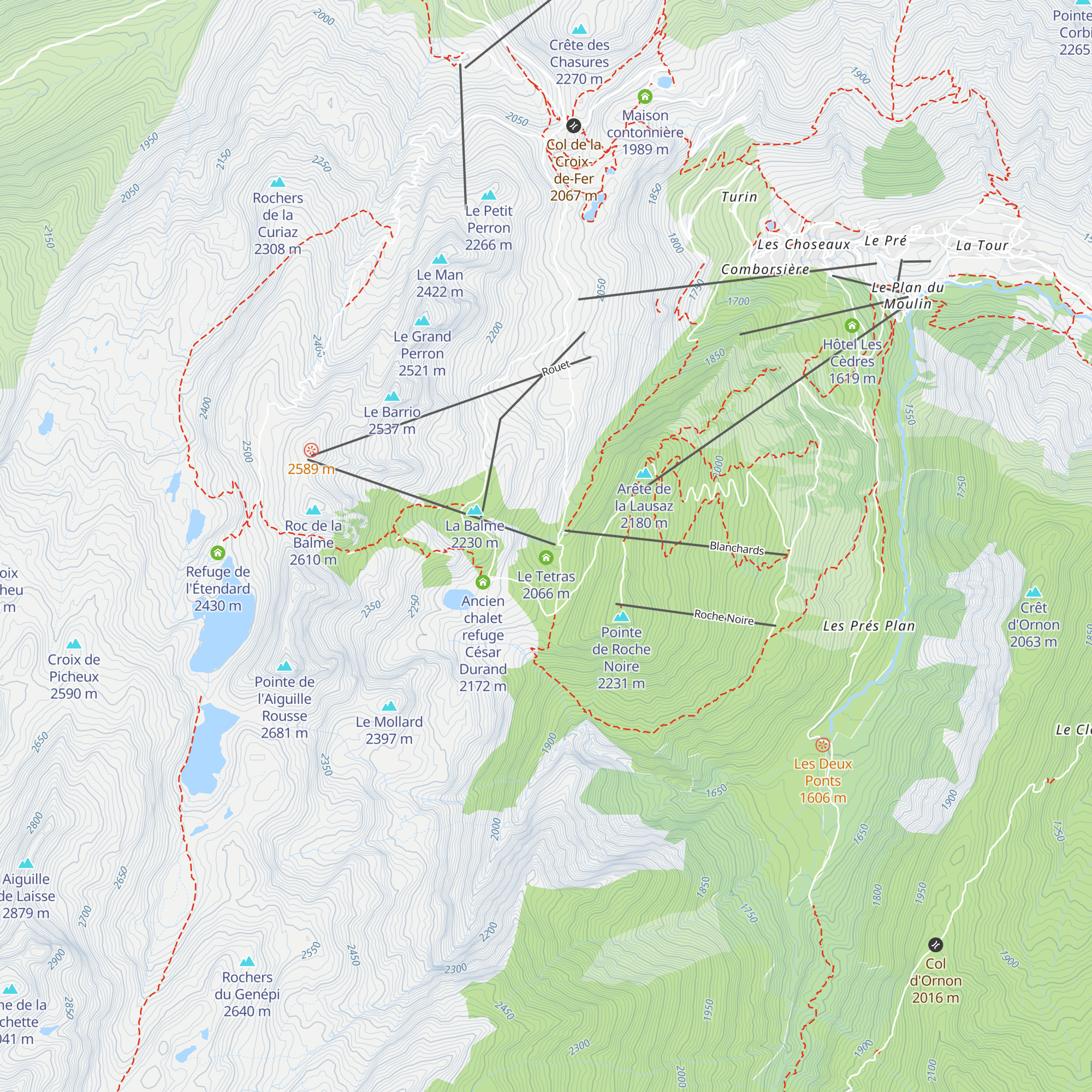 Le Saint-S'O map