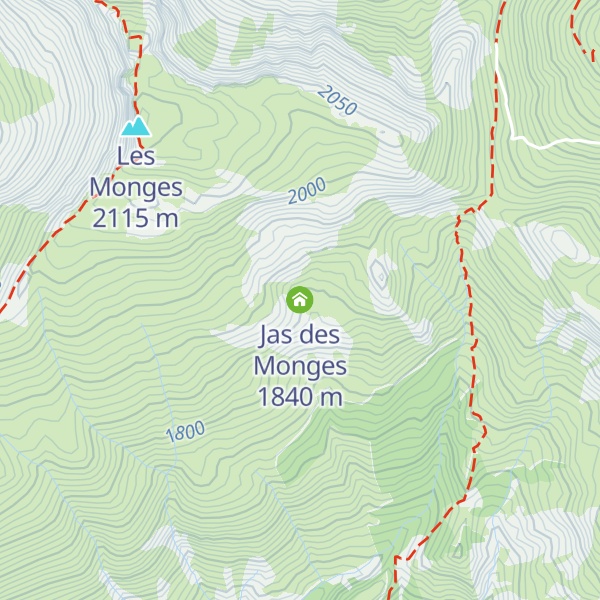 Map of Jas des Monges