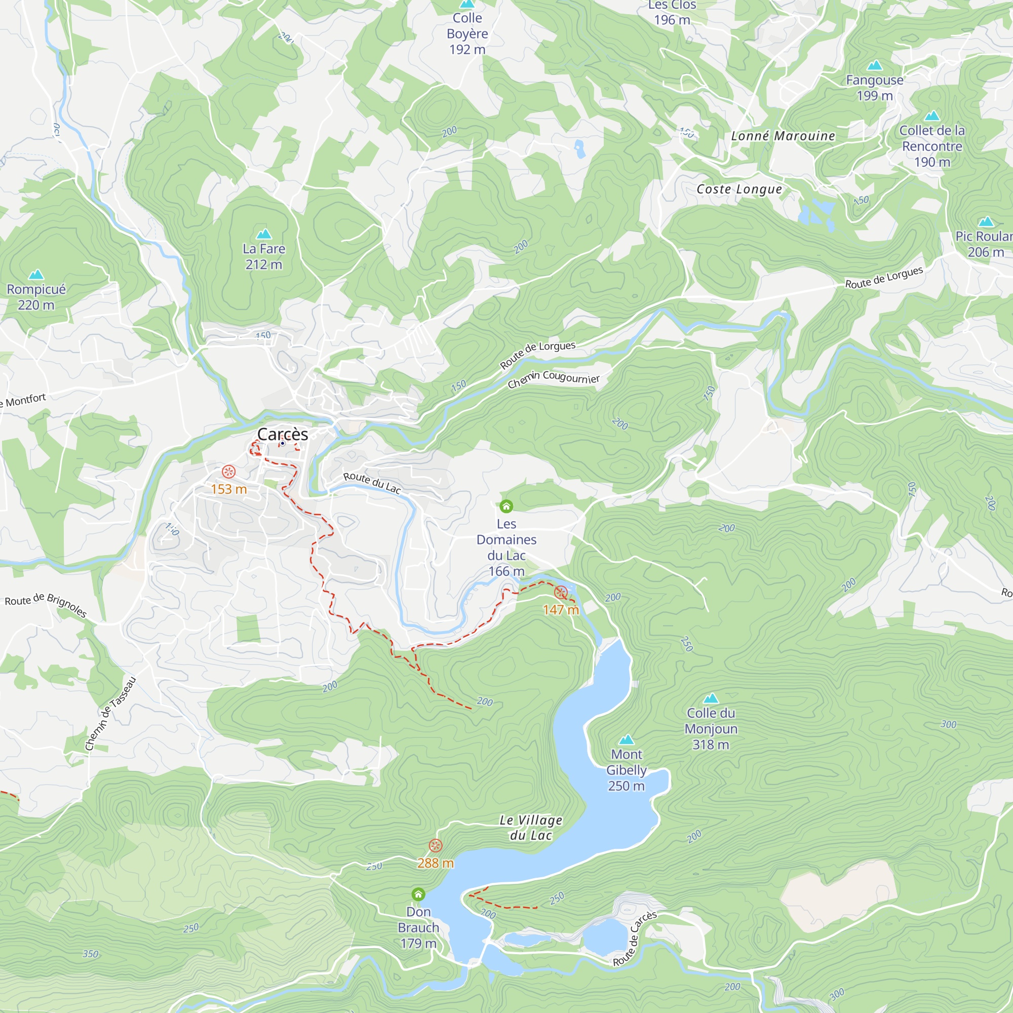 Les Domaines du Lac map