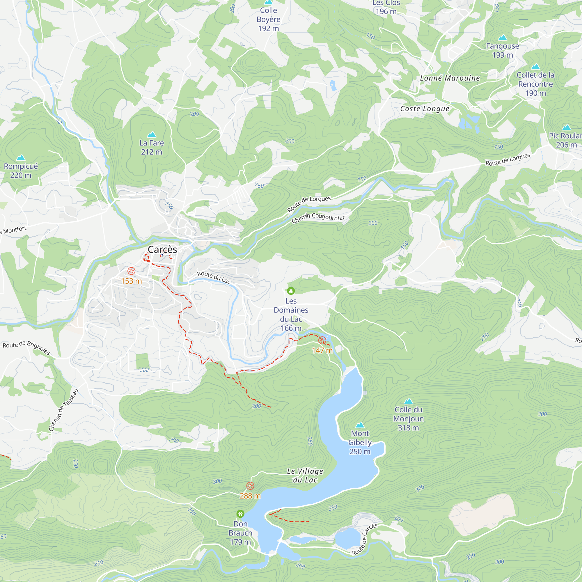 Les Domaines du Lac map