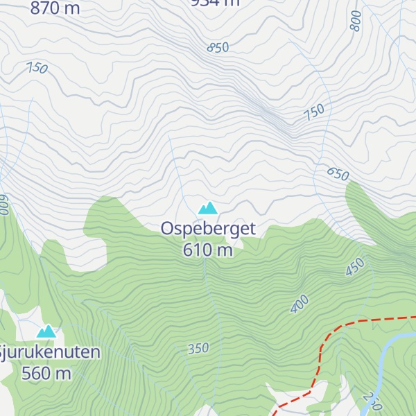 Map of Ospeberget
