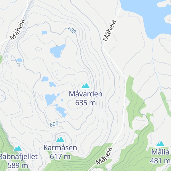 Map of Måvarden