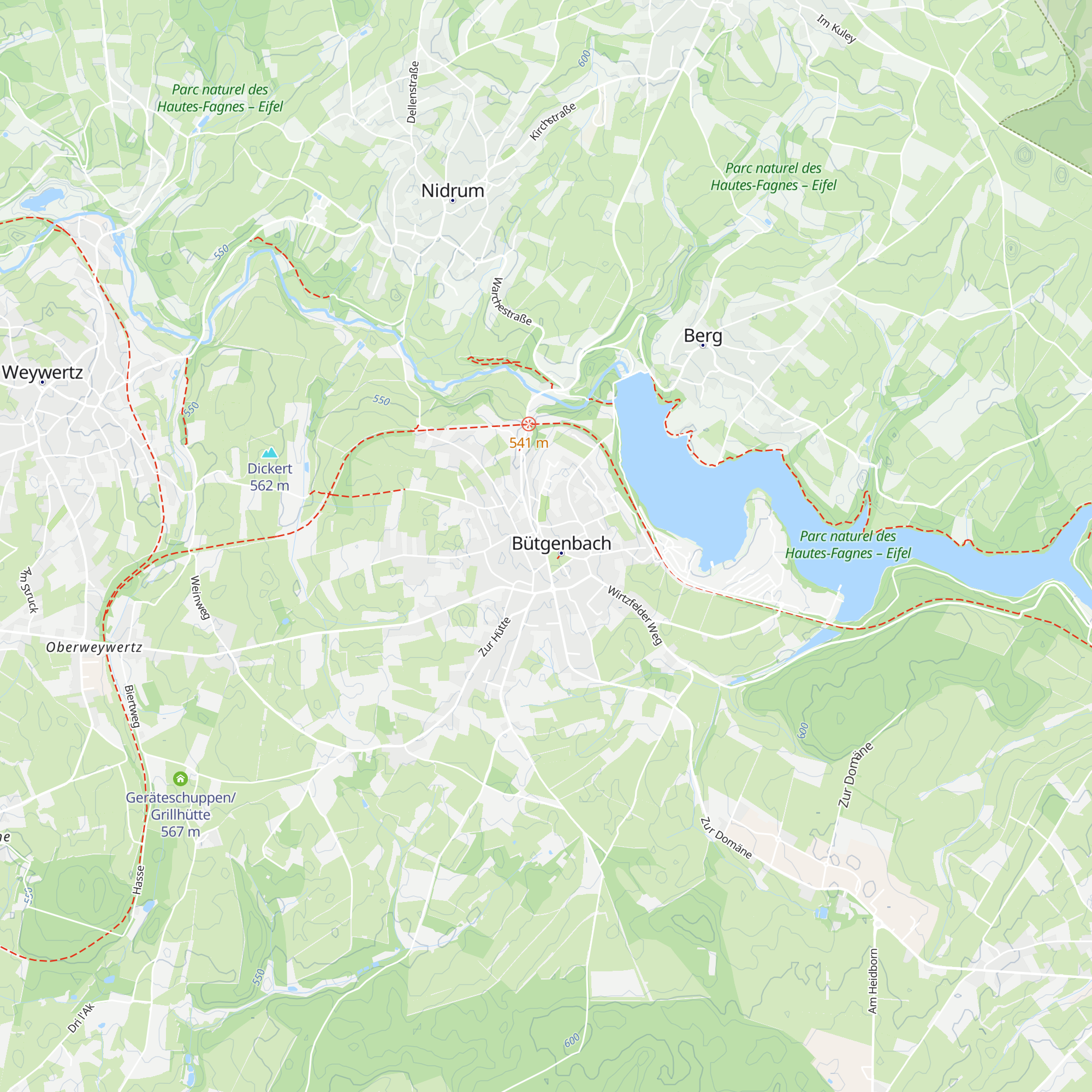 Tourist Info Bütgenbach map