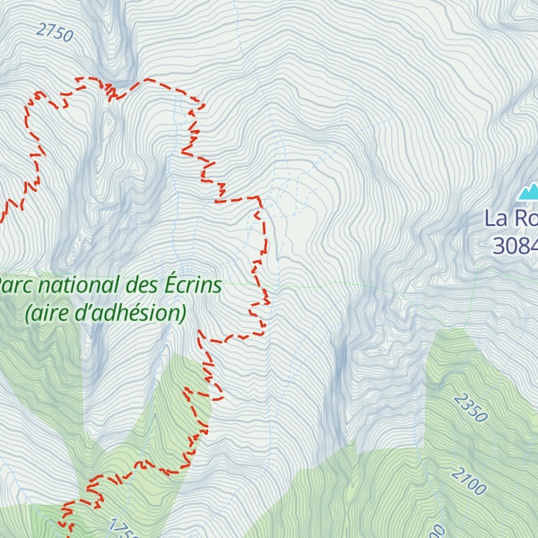 Map of Refuge de l'Olan