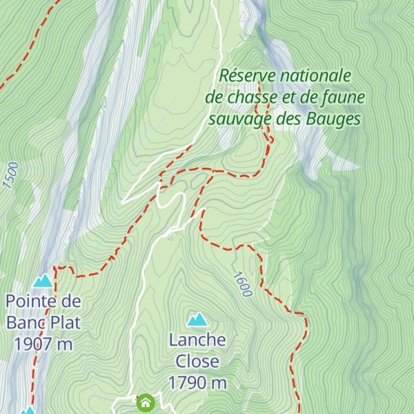 Map of Refuge du Charbon