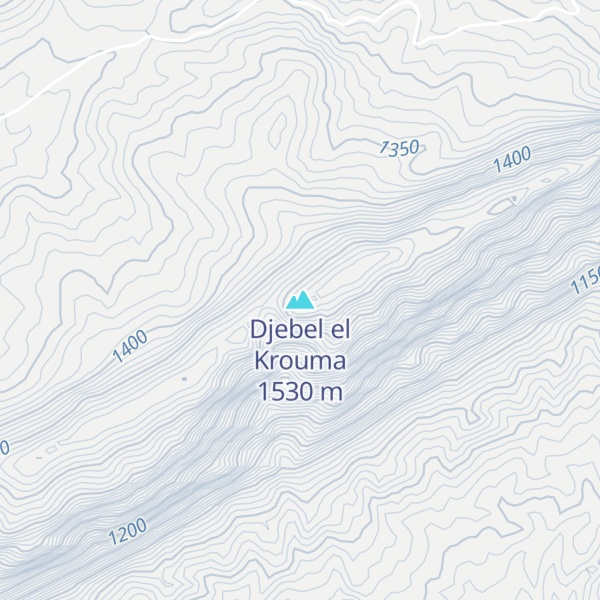 Map of Djebel el Krouma