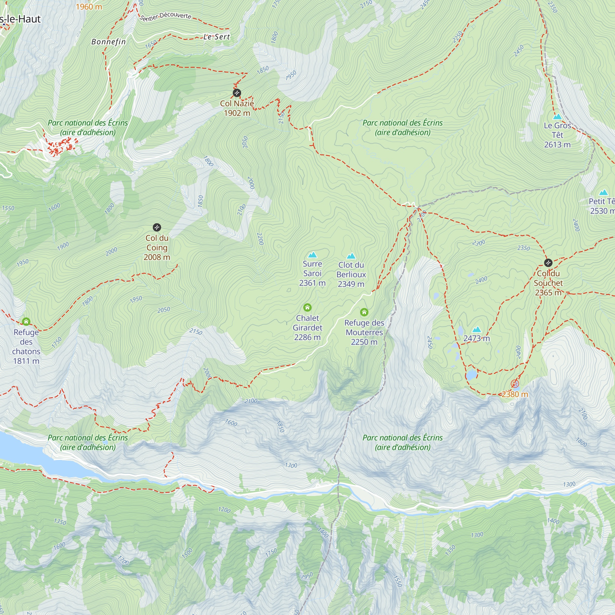 Chalet Girardet map