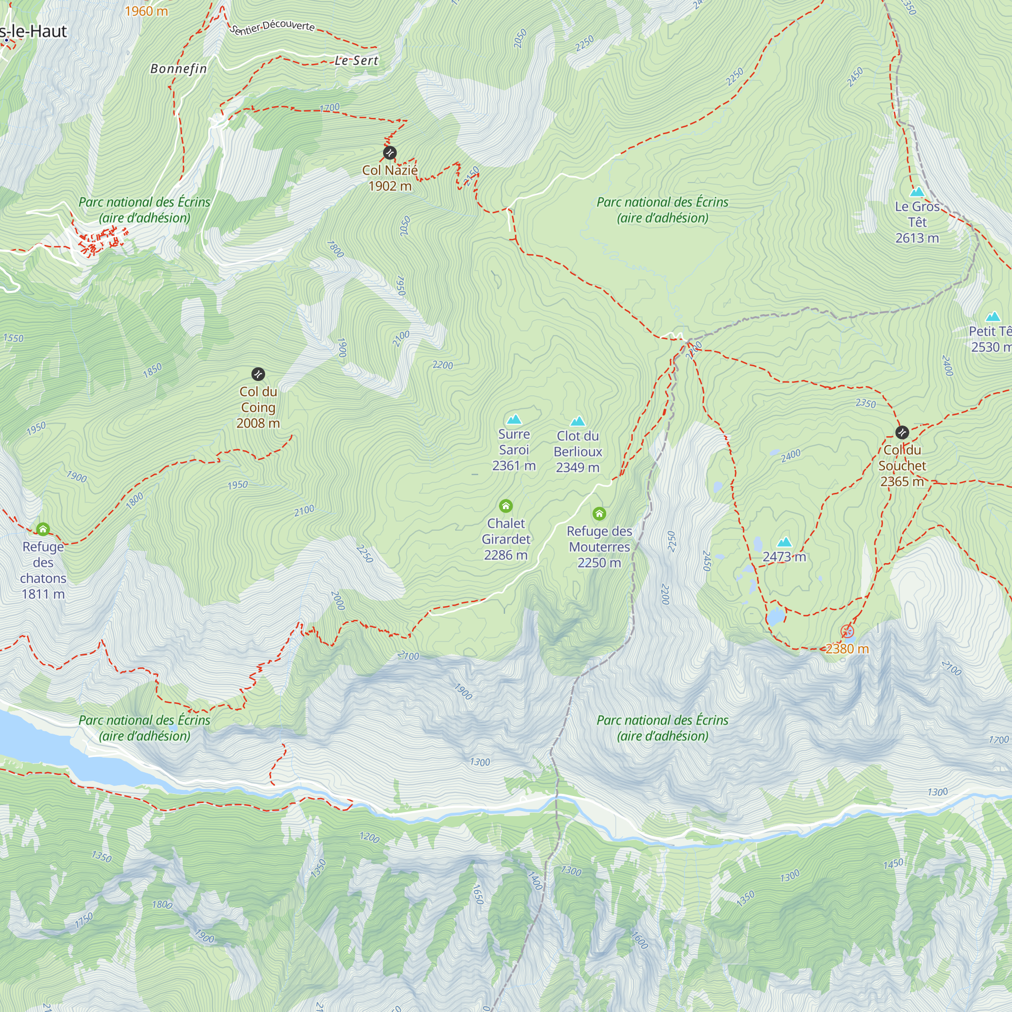 Chalet Girardet map