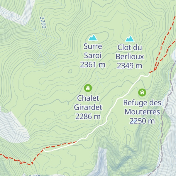 Map of Chalet Girardet