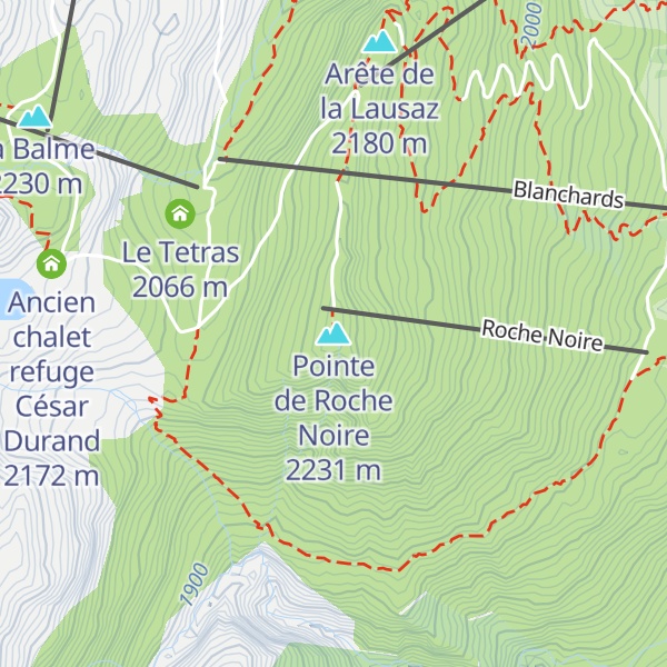 Map of Pointe de Roche Noire