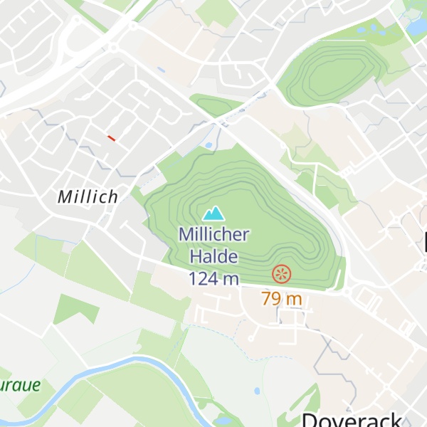 Map of Millicher Halde