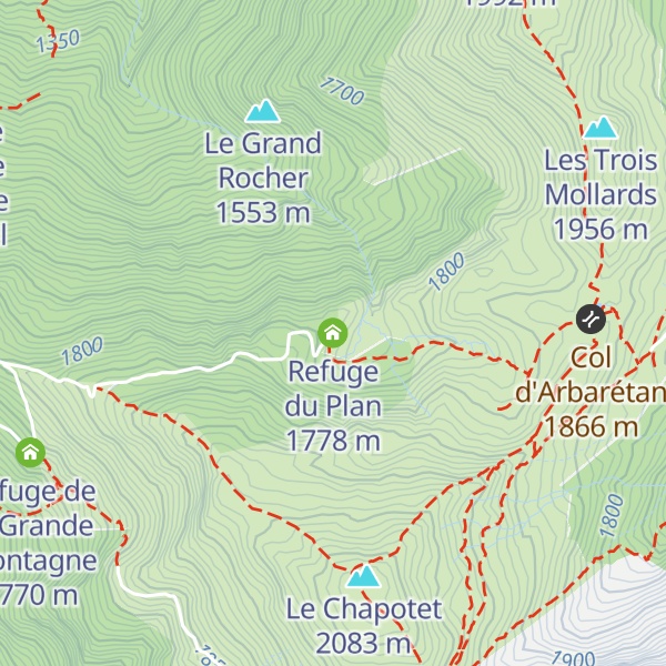 Map of Refuge du Plan