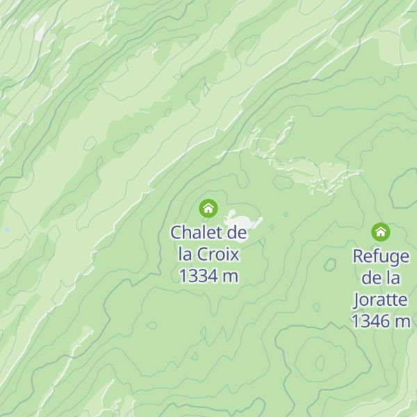 Map of Chalet de la Croix