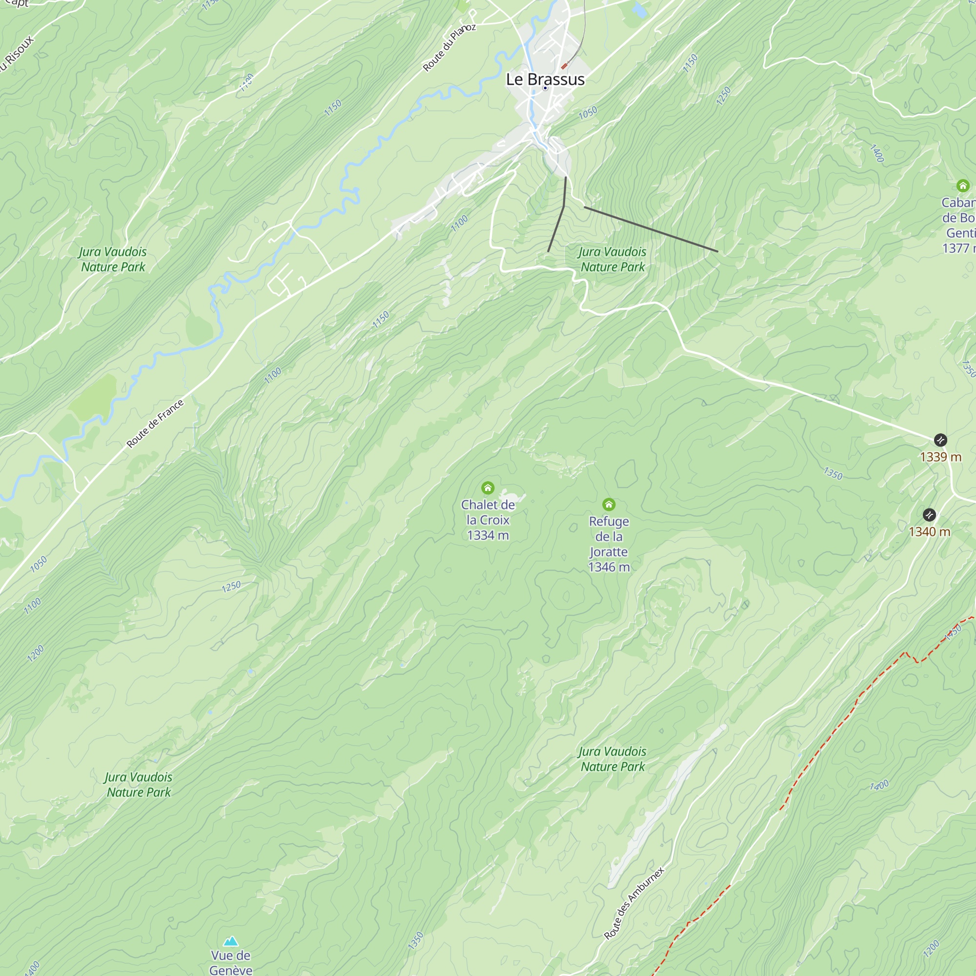 Chalet de la Croix map