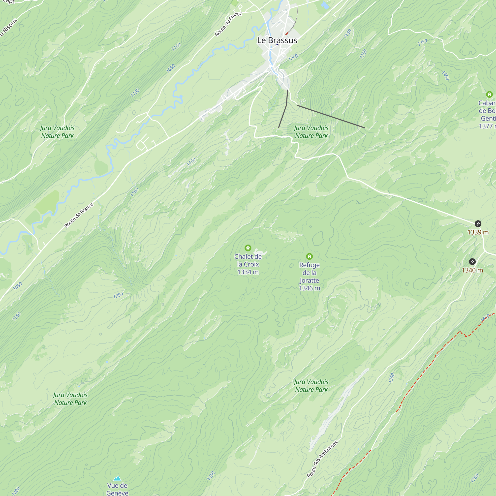 Chalet de la Croix map