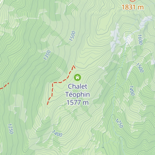 Map of Chalet Téophin
