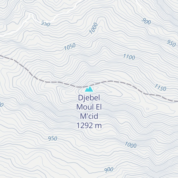 Map of Djebel Moul El M'cid