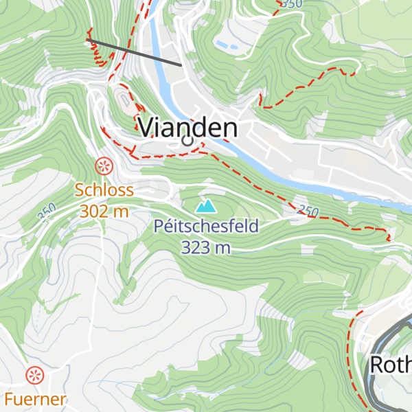 Map of Péitschesfeld