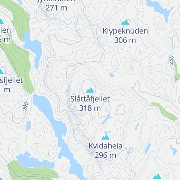 Map of Slåttåfjellet