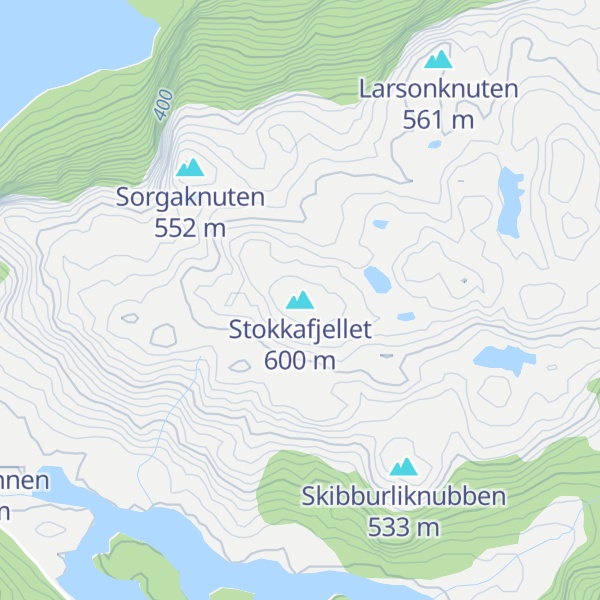 Map of Stokkafjellet