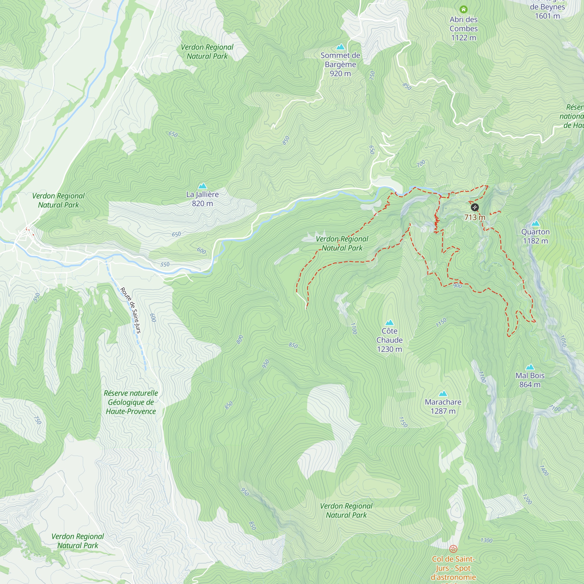 Gîte de Trévans map
