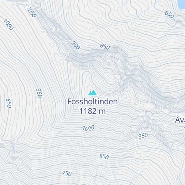 Map of Fossholtinden