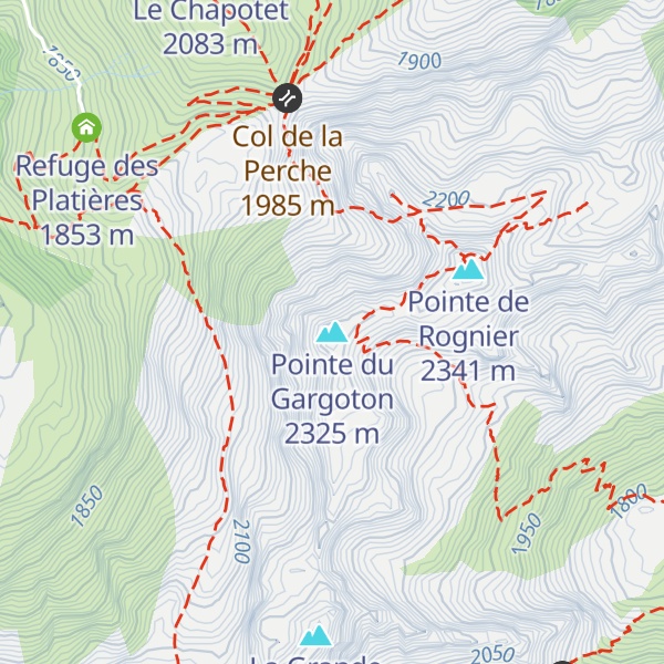Map of Pointe du Gargoton