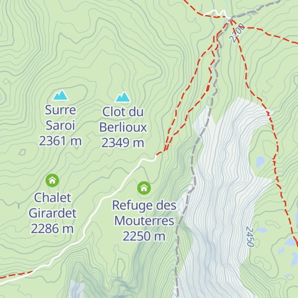 Map of Chalets du Fay