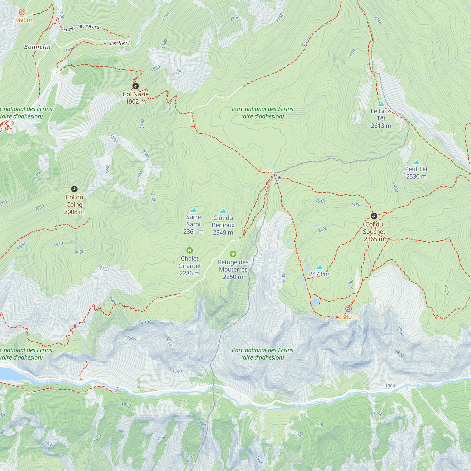 Chalets du Fay map
