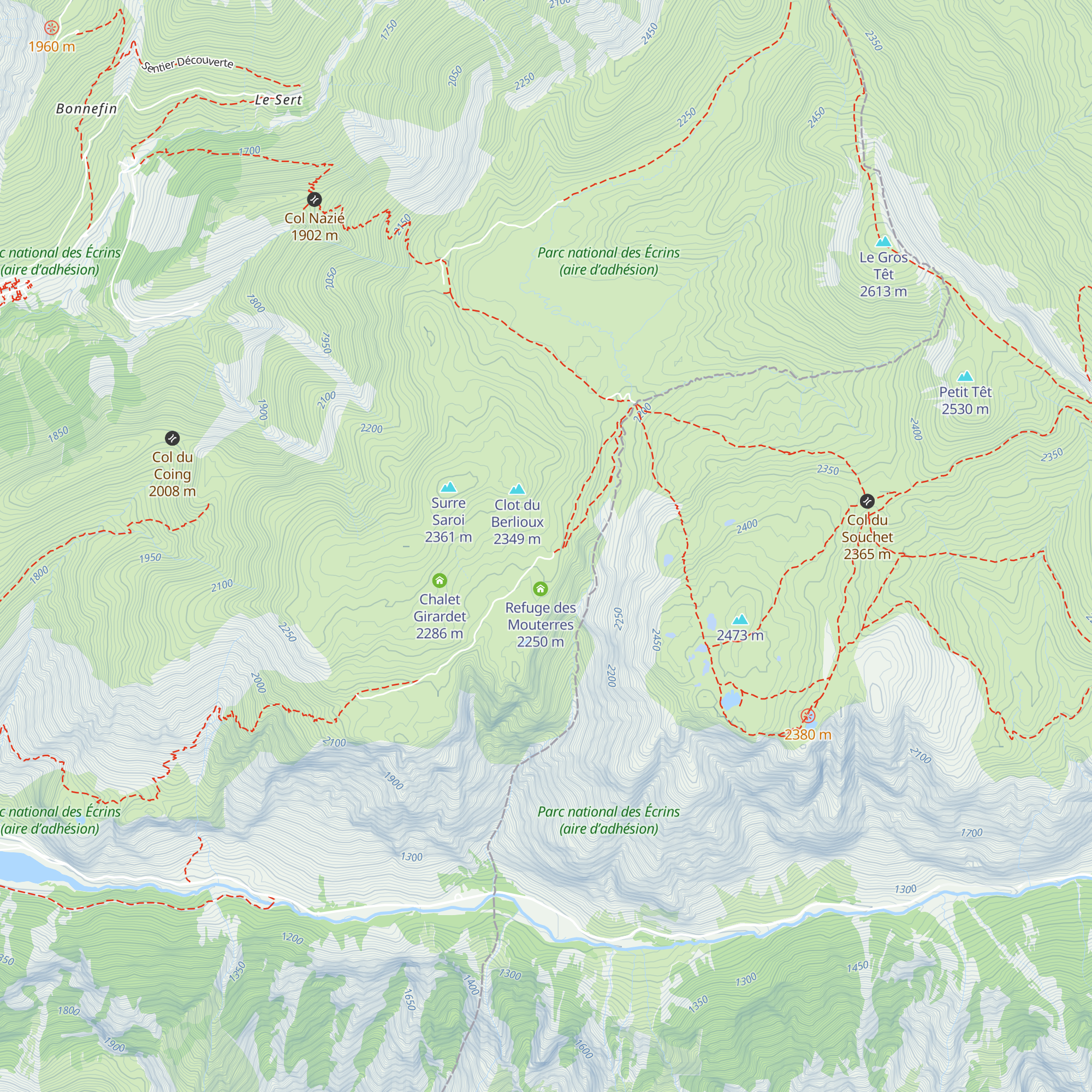 Chalets du Fay map