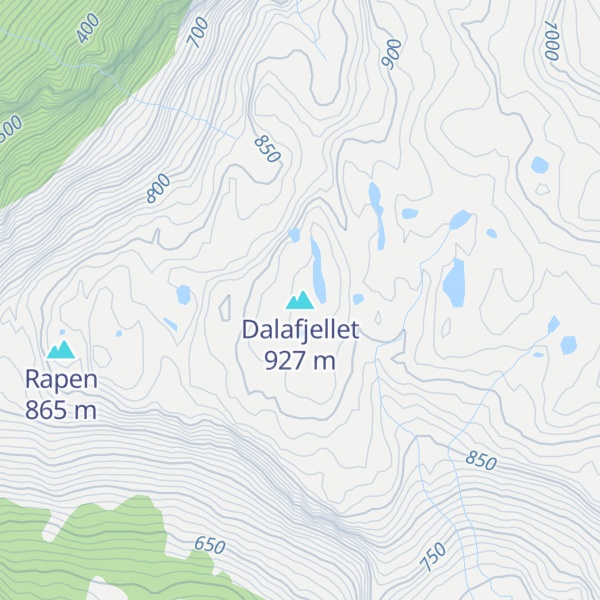 Map of Dalafjellet