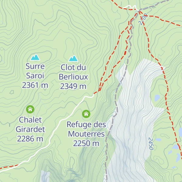 Map of Chalet-Refuge du Fay