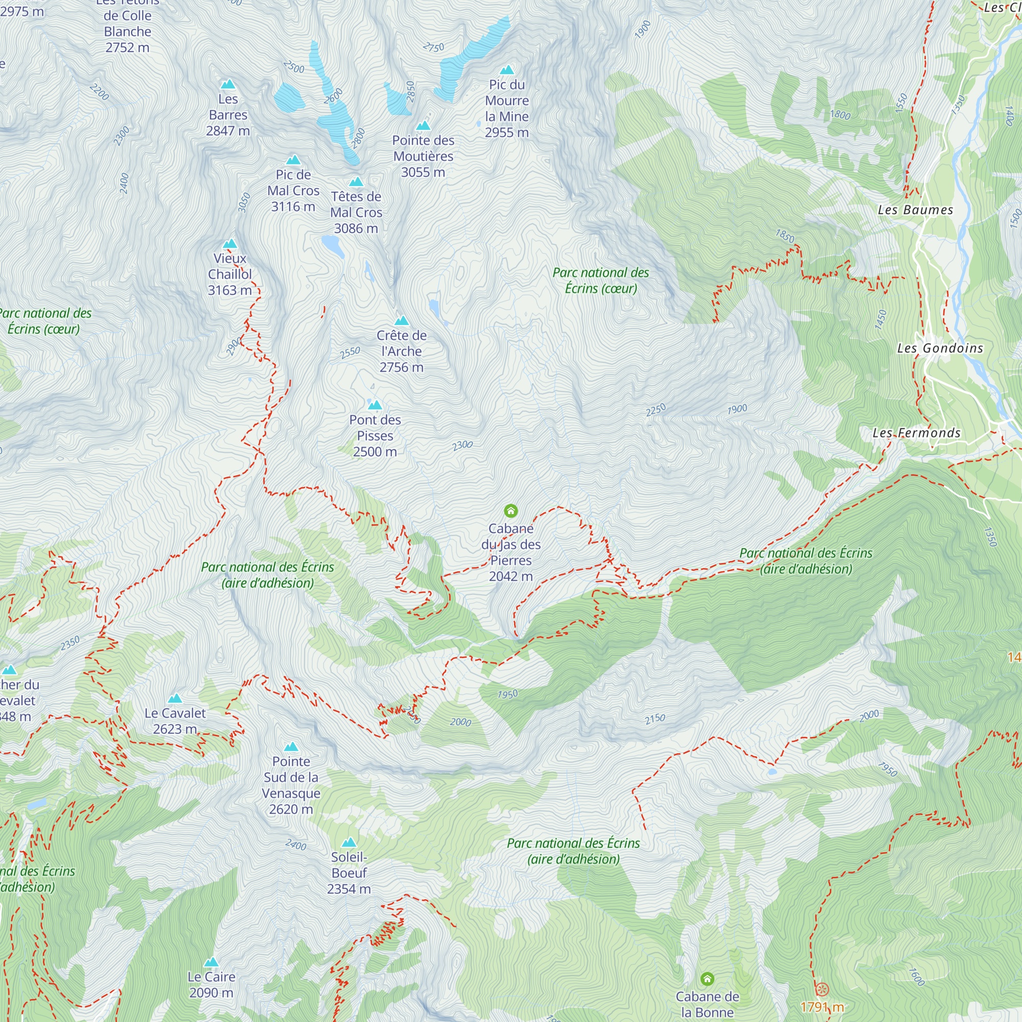 Cabane du Jas des Pierres map