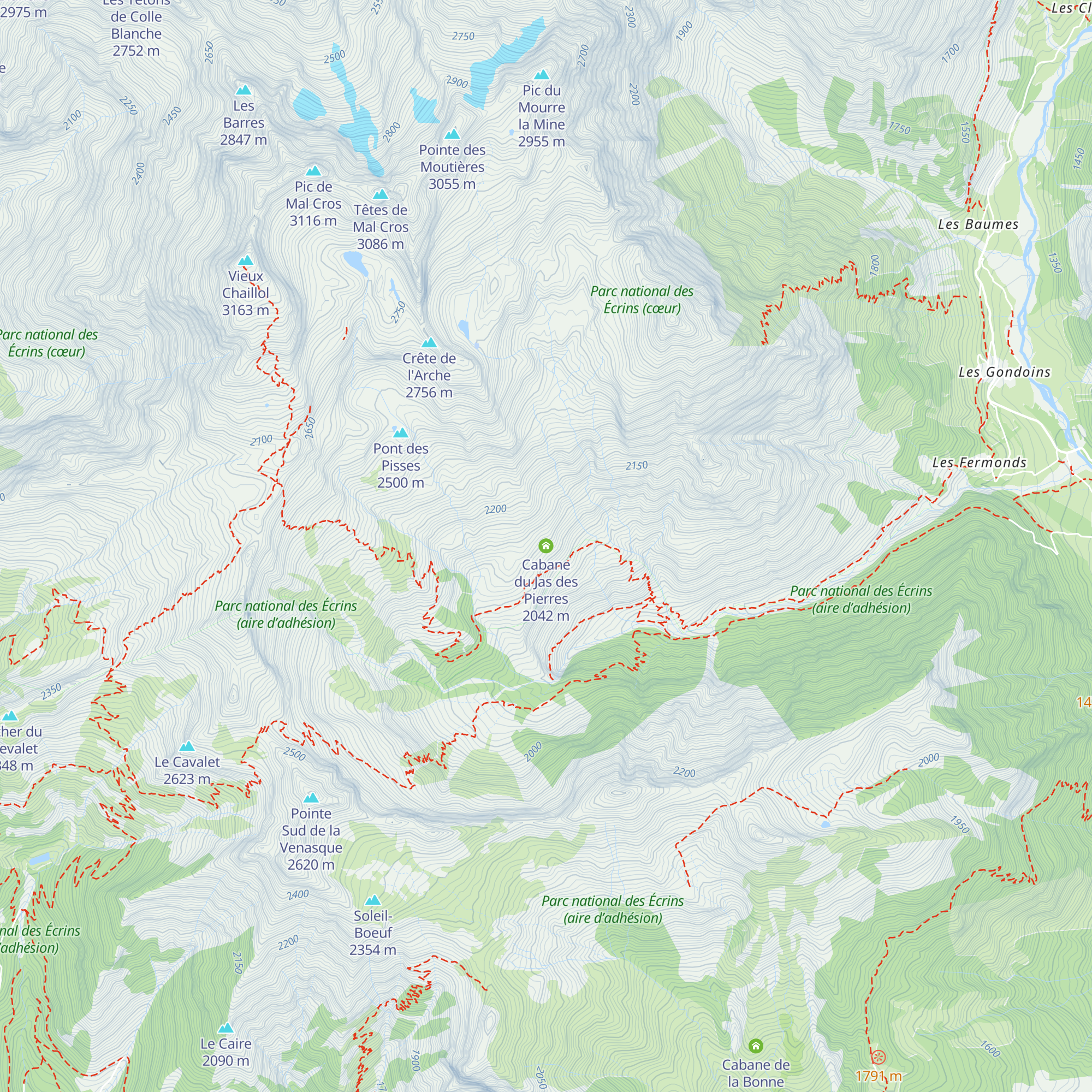 Cabane du Jas des Pierres map