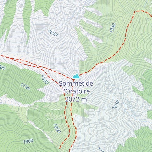 Map of Sommet de l'Oratoire