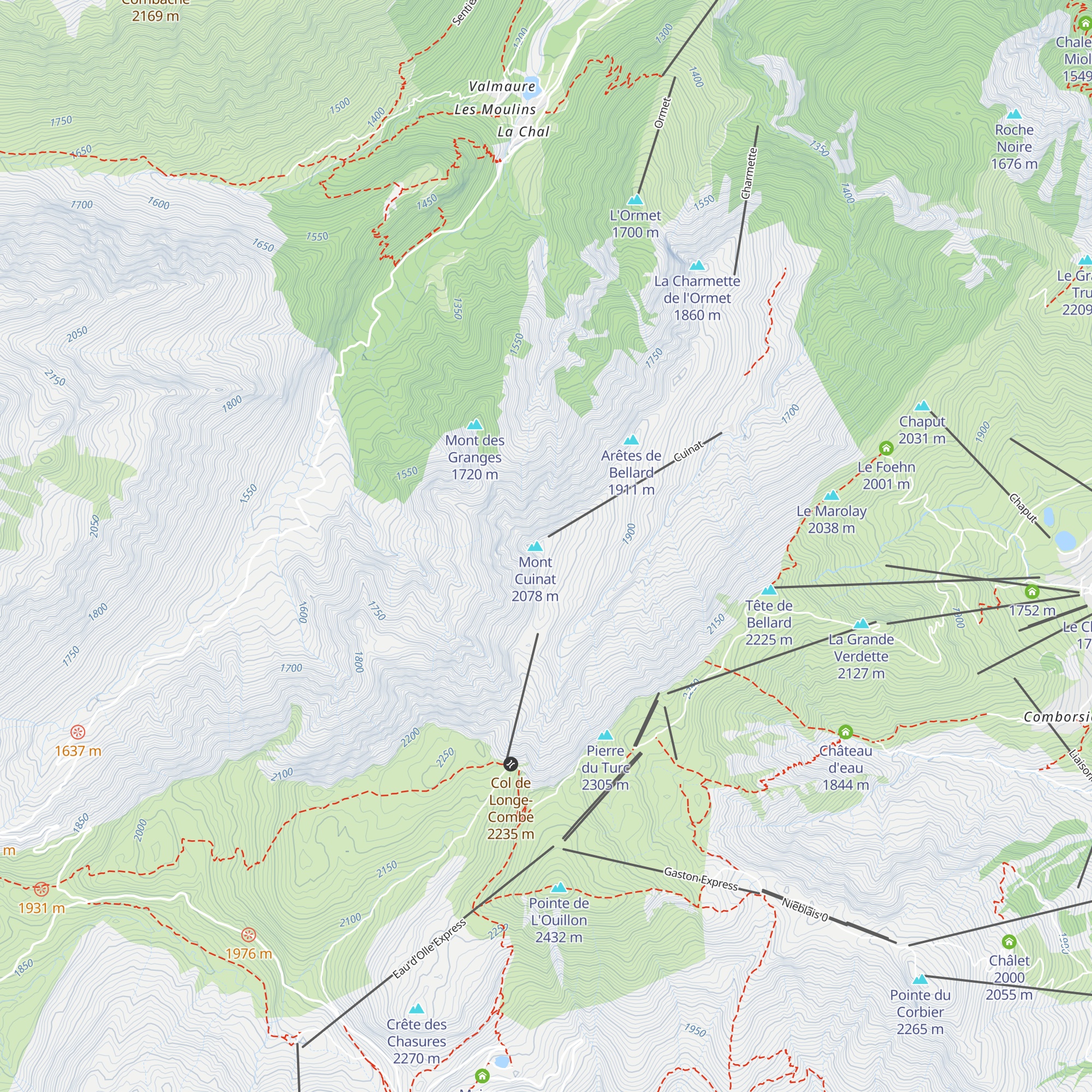 Poste de Secours Cuinat map