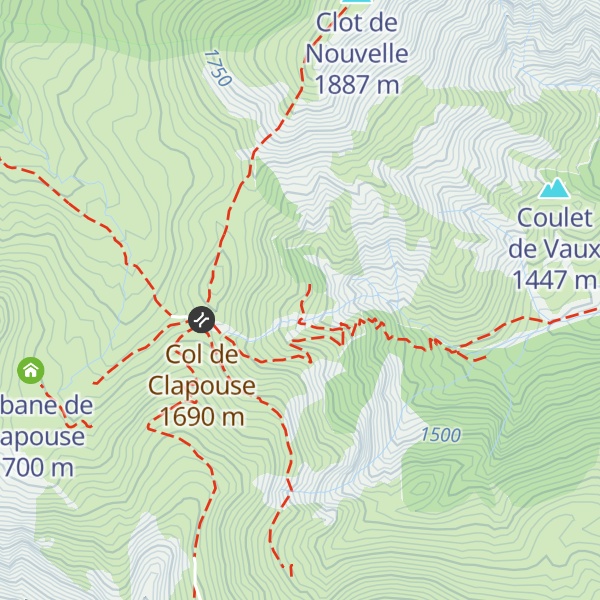 Map of Refuge du Seignas