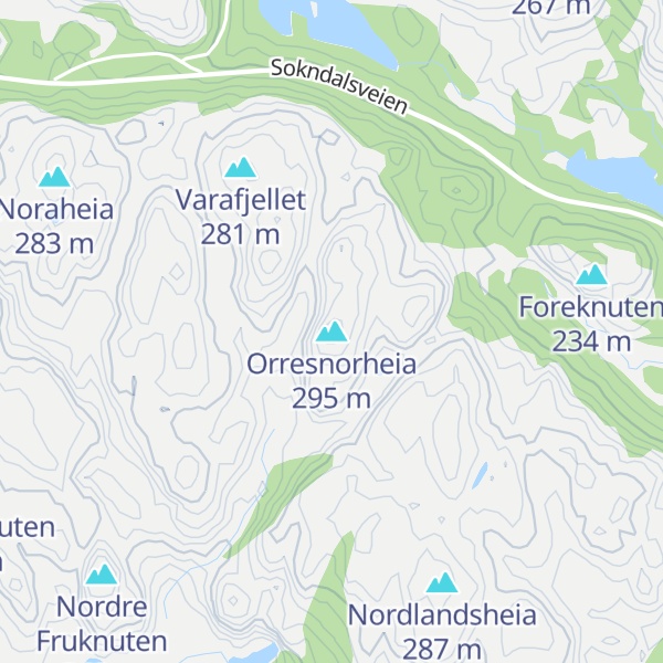 Map of Orresnorheia
