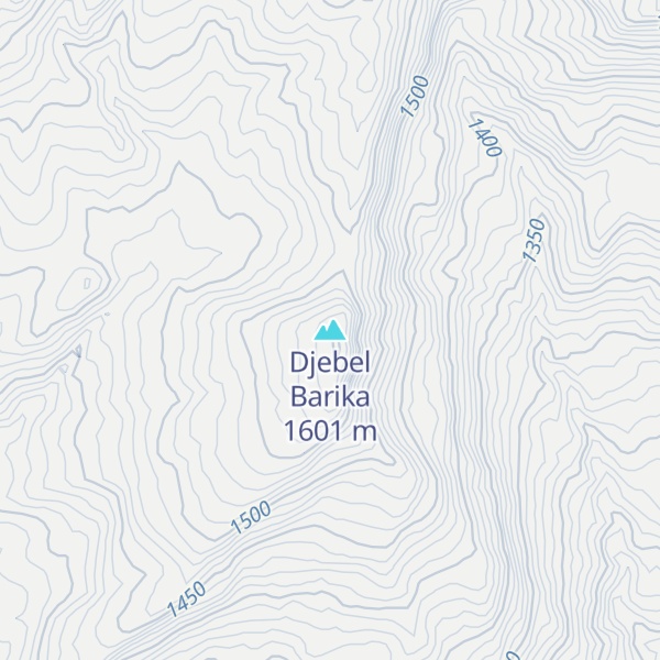 Map of Djebel Barika