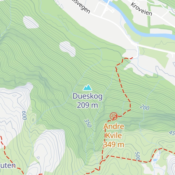 Map of Dueskog