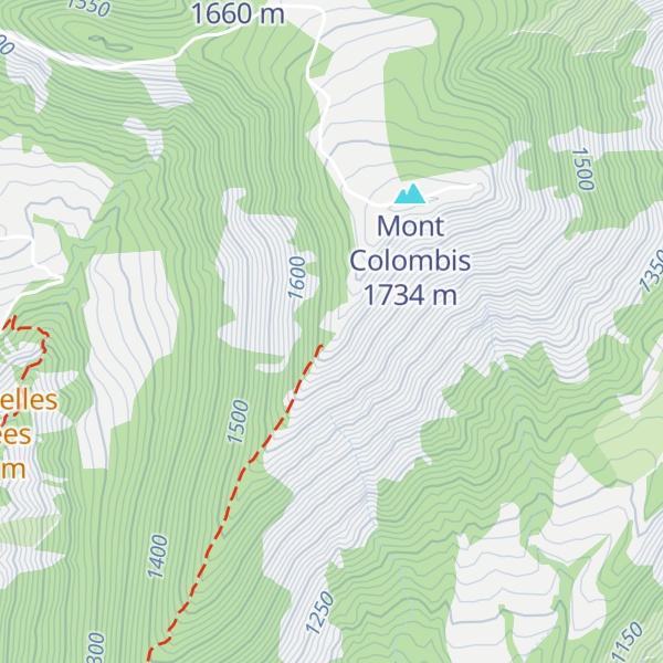 Map of L'Échine de l'Âne